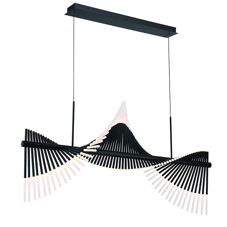 Image 3 Voltik 59" LED Chandelier Black more views