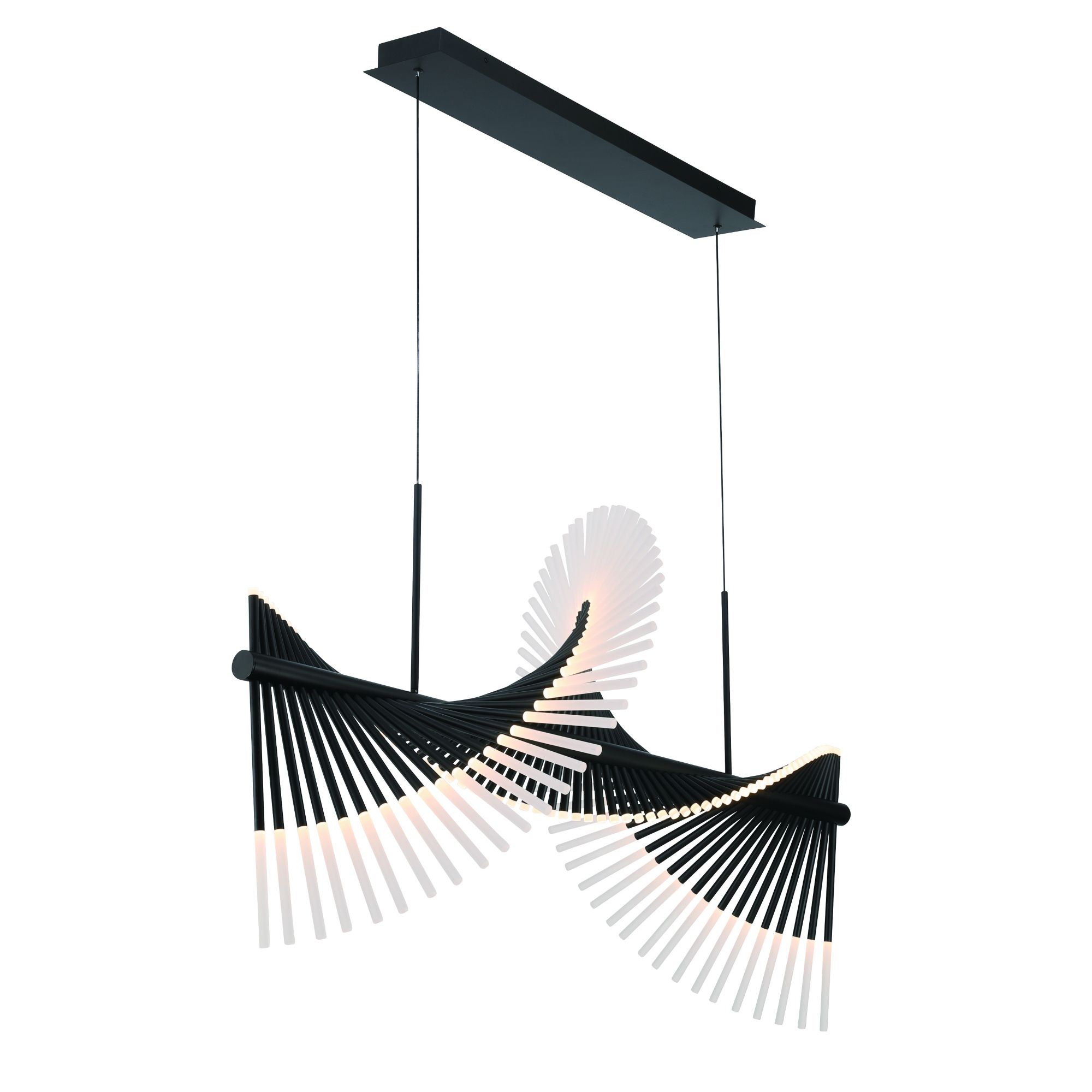 Image 4 Voltik 59" LED Chandelier  Black more views