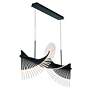 4_Voltik 59" LED Chandelier Black more views