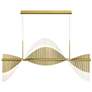 1_Voltik 59" LED Chandelier Gold