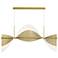 Voltik 59" LED Chandelier Gold