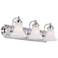 Volusia 24" Wide Polished Chrome 3-Light Bath Vanity Light