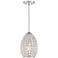 Vona 7 1/2" Wide Chrome and Crystal Mini-Pendant