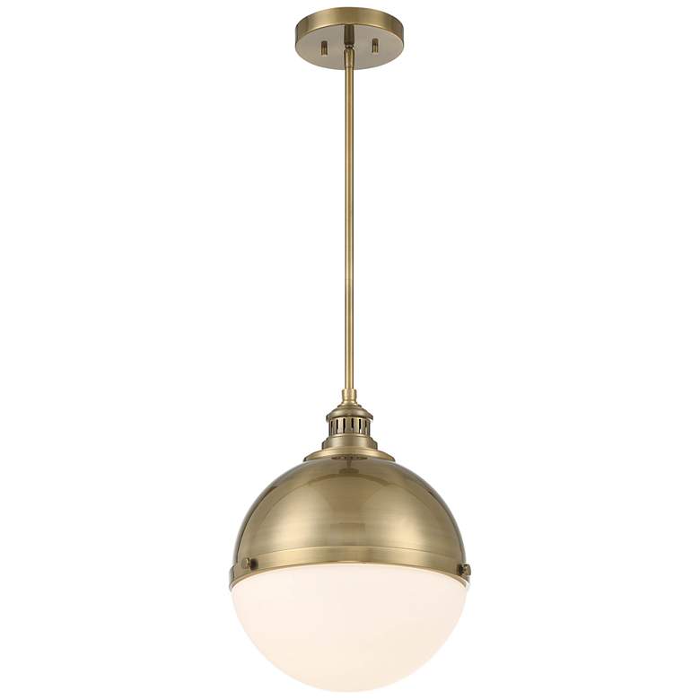 Image 2 Vorey 13" Wide Oxidized Aged Brass Globe Pendant Light