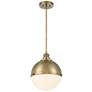 2_Vorey 13" Wide Oxidized Aged Brass Globe Pendant Light