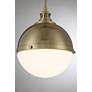 Vorey 13" Wide Oxidized Aged Brass Globe Pendant Light