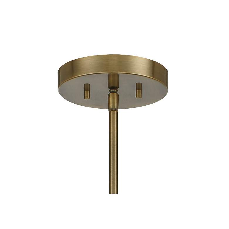 Image 4 Vorey 17 1/2"W Coal and Oxidized Aged Brass Pendant Light more views