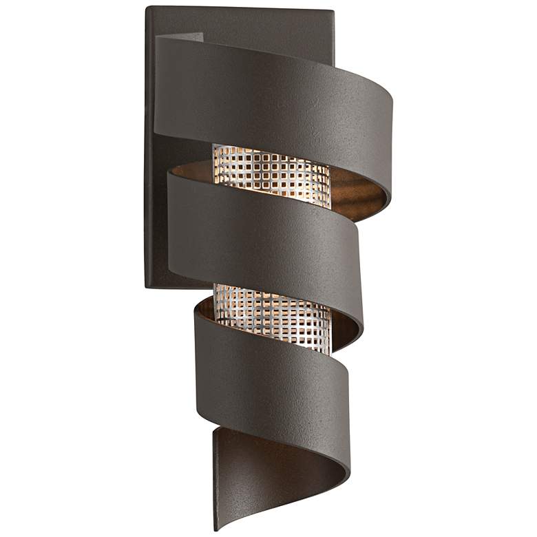 Image 1 Vortex 11 1/2 inch High Bronze LED Outdoor Wall Light