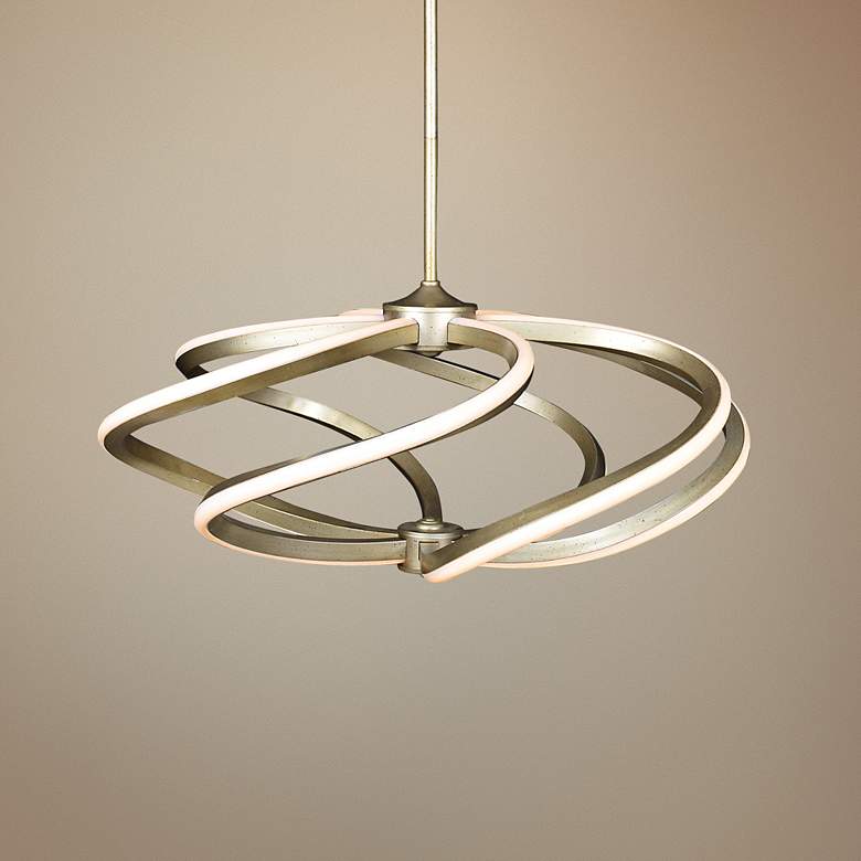 Image 1 Vortex 27 1/2" Wide Inspired Gold LED Pendant Light
