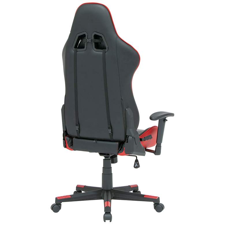 Image 3 Vortex Black Red Adjustable High Back Gaming/Office Chair more views