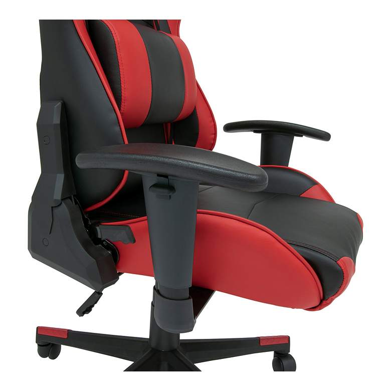 Image 6 Vortex Black Red Adjustable High Back Gaming/Office Chair more views