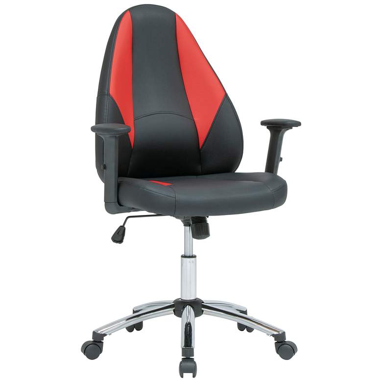 Image 2 Vortex Black Red Adjustable Swivel Gaming/Office Chair