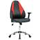 Vortex Black Red Adjustable Swivel Gaming/Office Chair