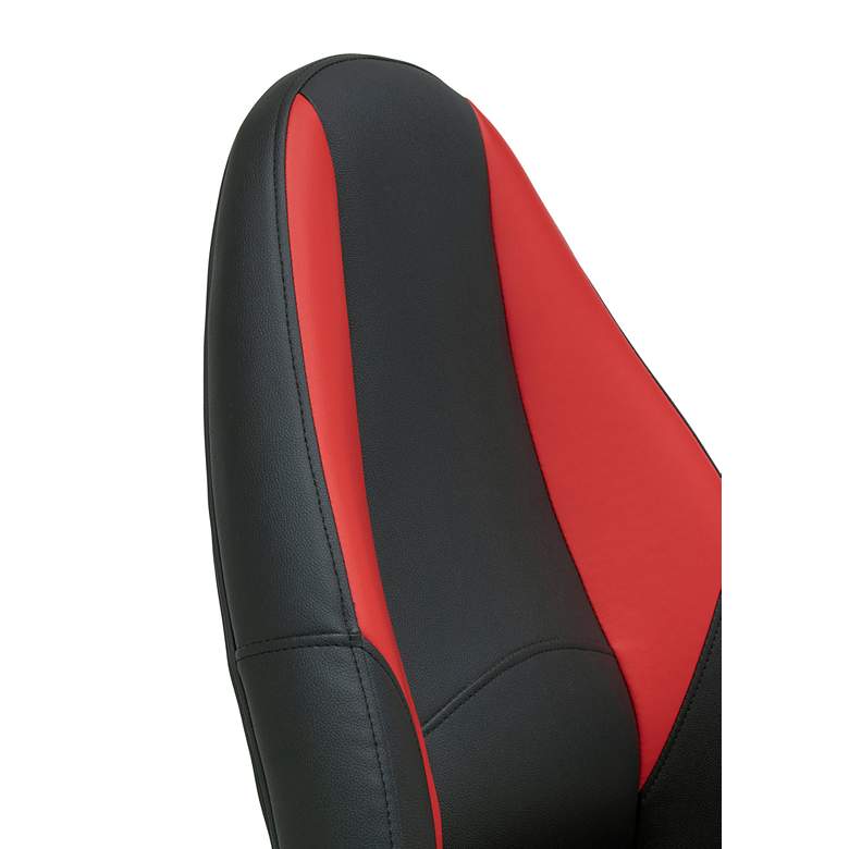 Image 3 Vortex Black Red Adjustable Swivel Gaming/Office Chair more views