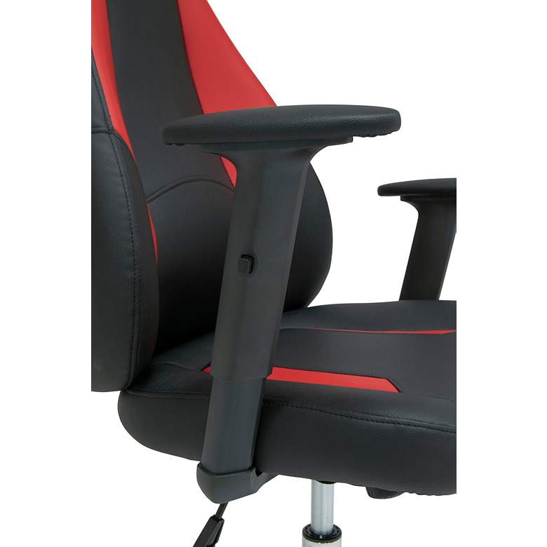 Image 4 Vortex Black Red Adjustable Swivel Gaming/Office Chair more views