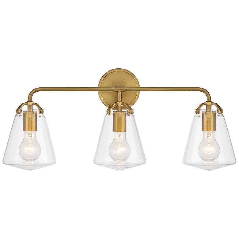 Image 1 Voss 3 Light Luxe Gold Bathroom Vanity