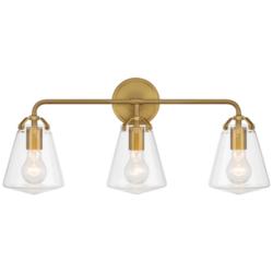 Voss 3 Light Luxe Gold Bathroom Vanity