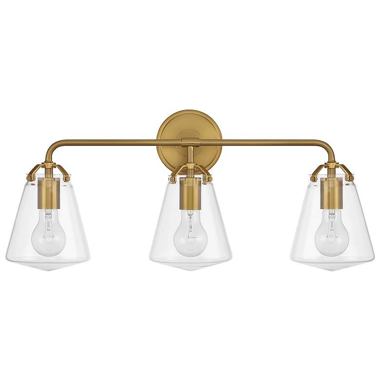 Image 2 Voss 3 Light Luxe Gold Bathroom Vanity more views