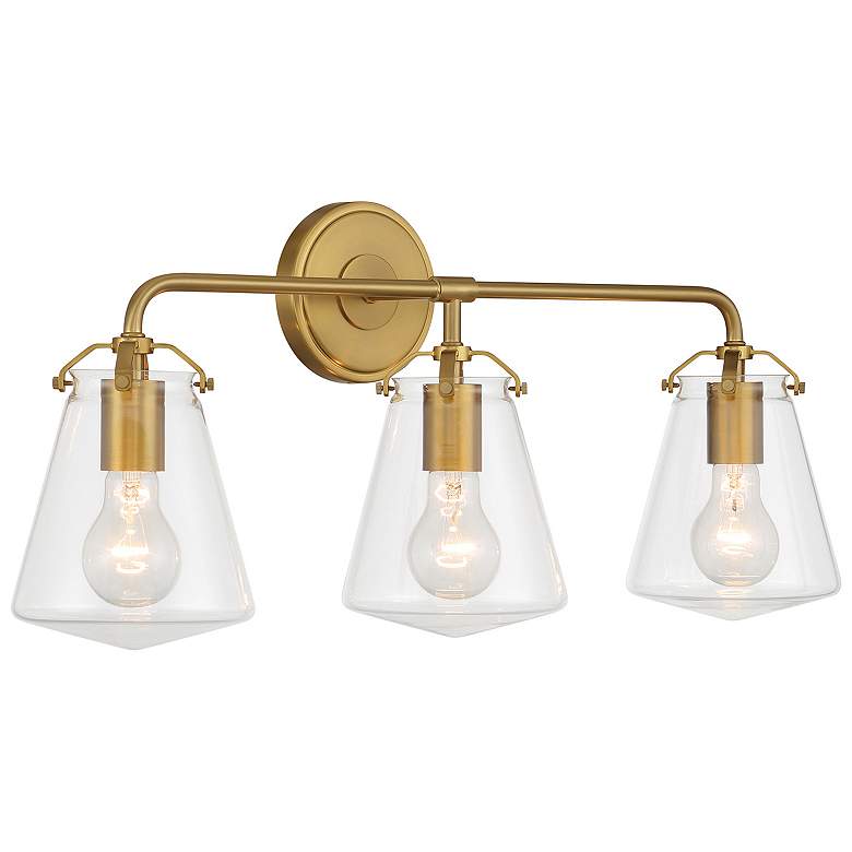 Image 3 Voss 3 Light Luxe Gold Bathroom Vanity more views