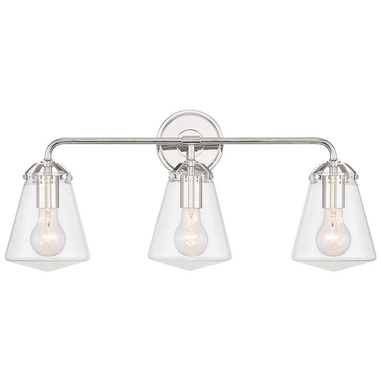 Image 1 Voss 3 Light Polished Nickel Bathroom Vanity