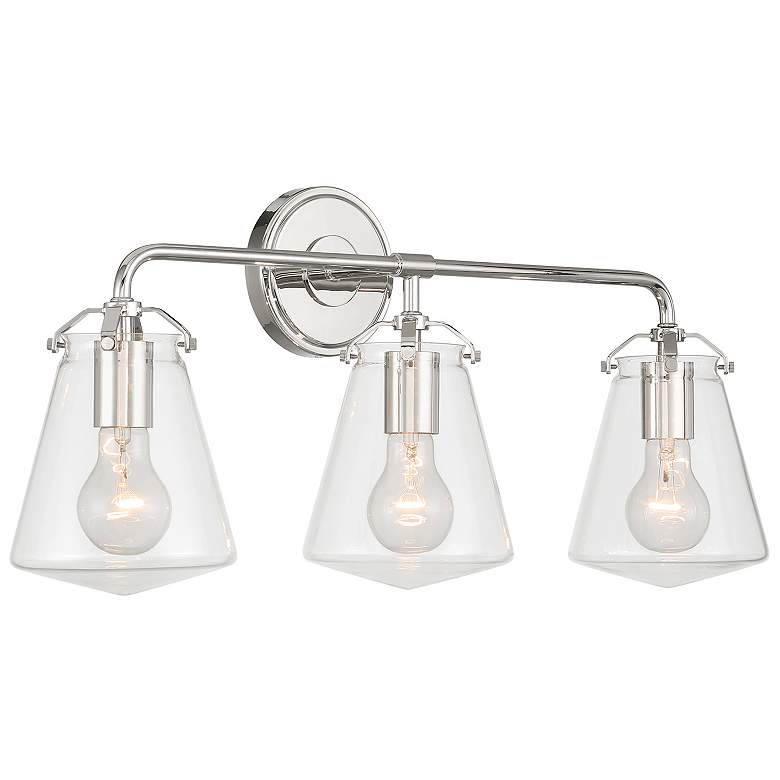 Image 3 Voss 3 Light Polished Nickel Bathroom Vanity more views