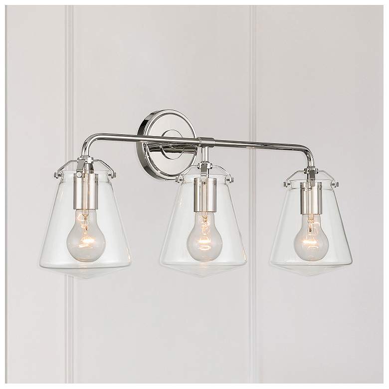 Image 6 Voss 3 Light Polished Nickel Bathroom Vanity more views