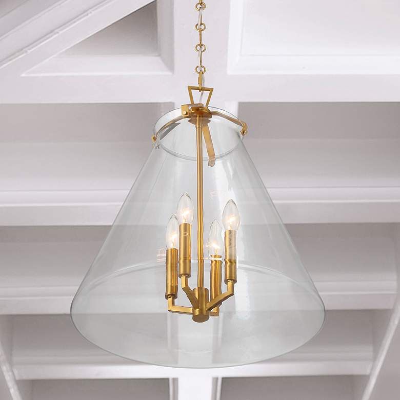 Image 1 Voss 4 Light Luxe Gold Pendant
