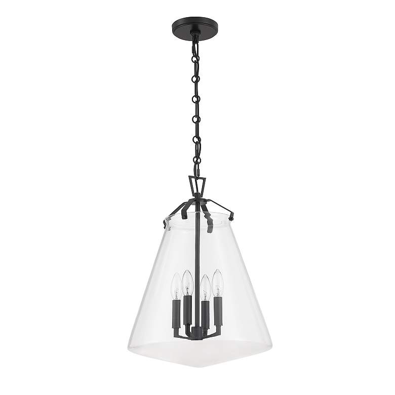 Image 3 Voss 4 Light Matte Black Pendant more views