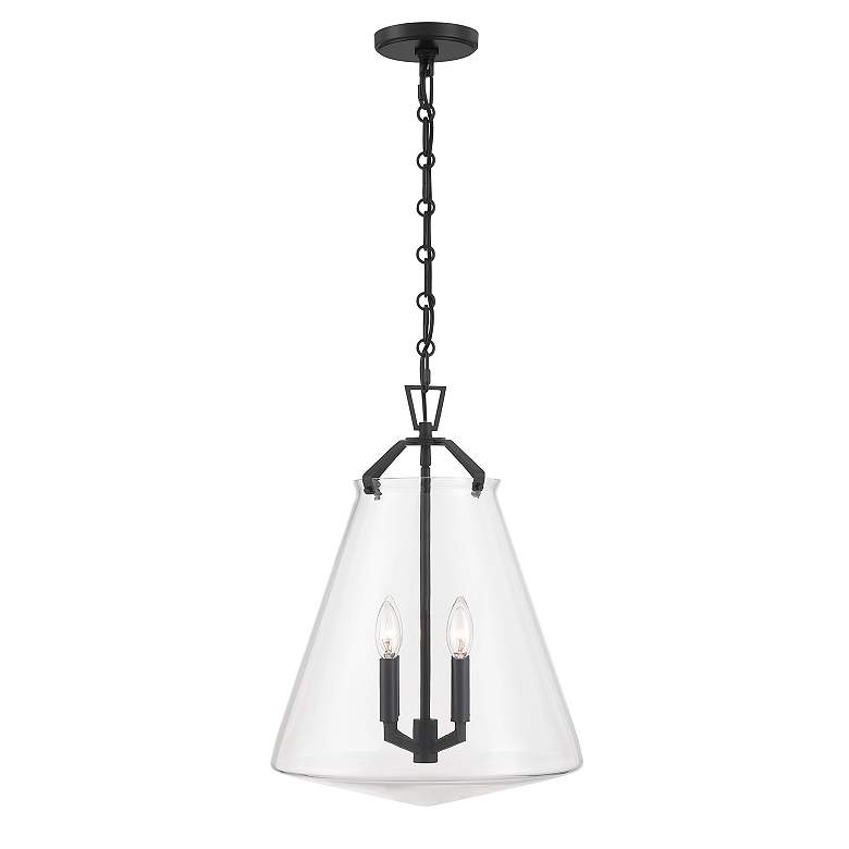 Image 4 Voss 4 Light Matte Black Pendant more views