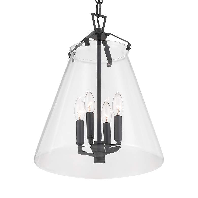 Image 6 Voss 4 Light Matte Black Pendant more views