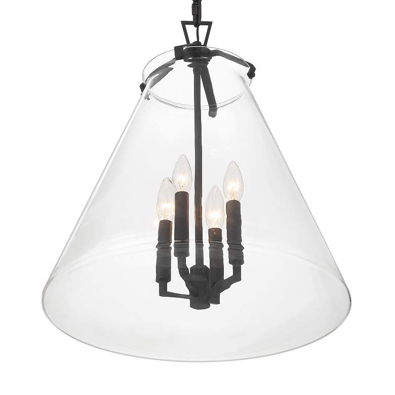 Image 6 Voss 4 Light Matte Black Pendant more views