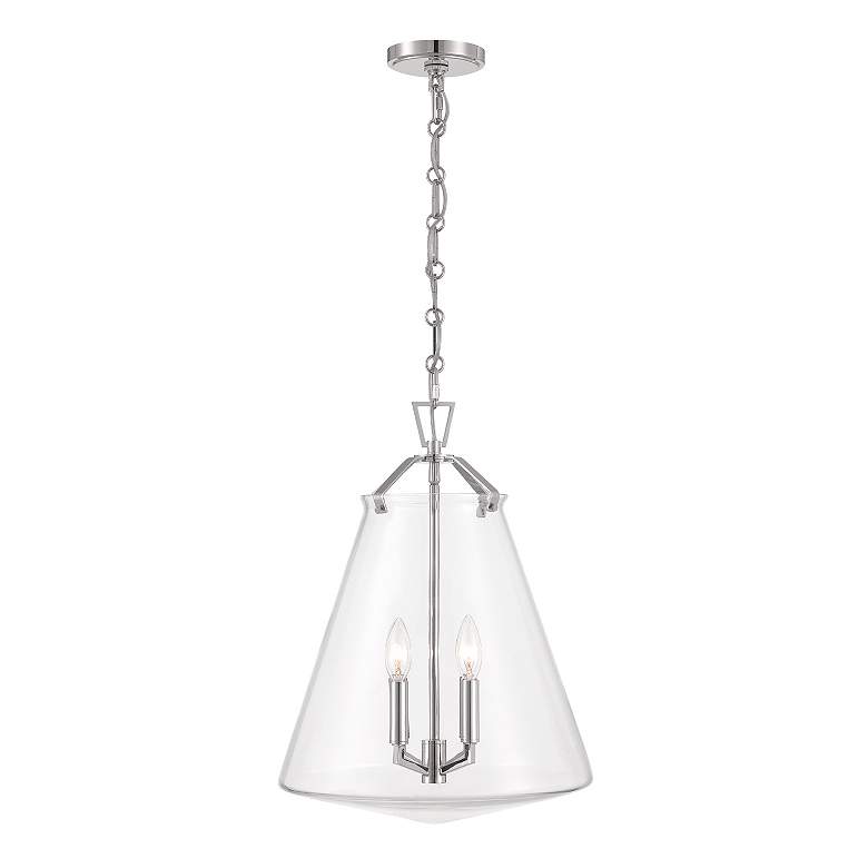 Image 4 Voss 4 Light Polished Nickel Pendant more views