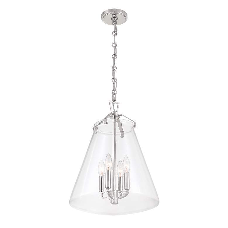 Image 5 Voss 4 Light Polished Nickel Pendant more views
