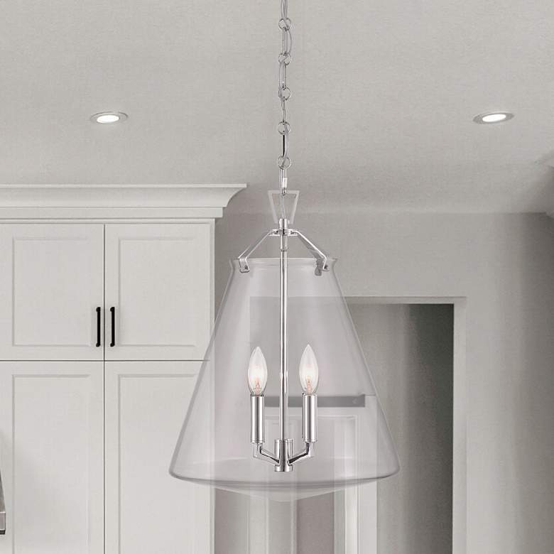 Image 7 Voss 4 Light Polished Nickel Pendant more views