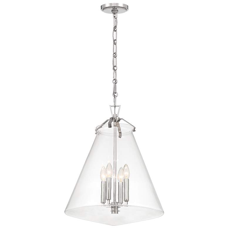 Image 1 Voss 4 Light Polished Nickel Pendant