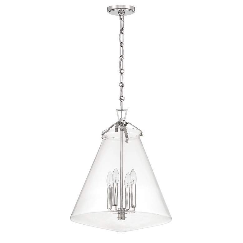 Image 2 Voss 4 Light Polished Nickel Pendant more views