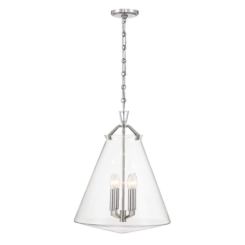 Image 3 Voss 4 Light Polished Nickel Pendant more views