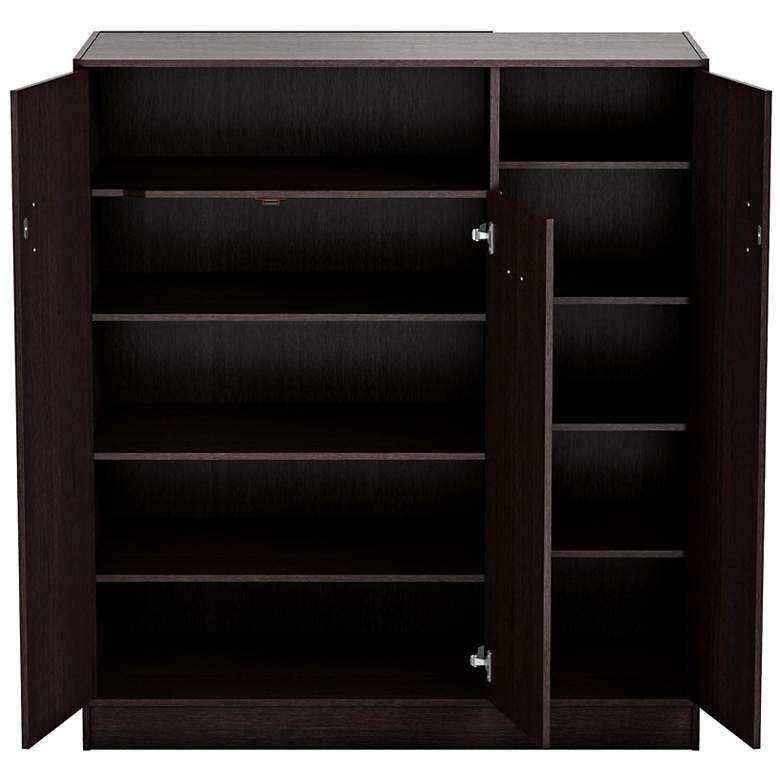 Image 5 Vox 31 1/2" Wide Espresso Wood Shoe Cabinet more views