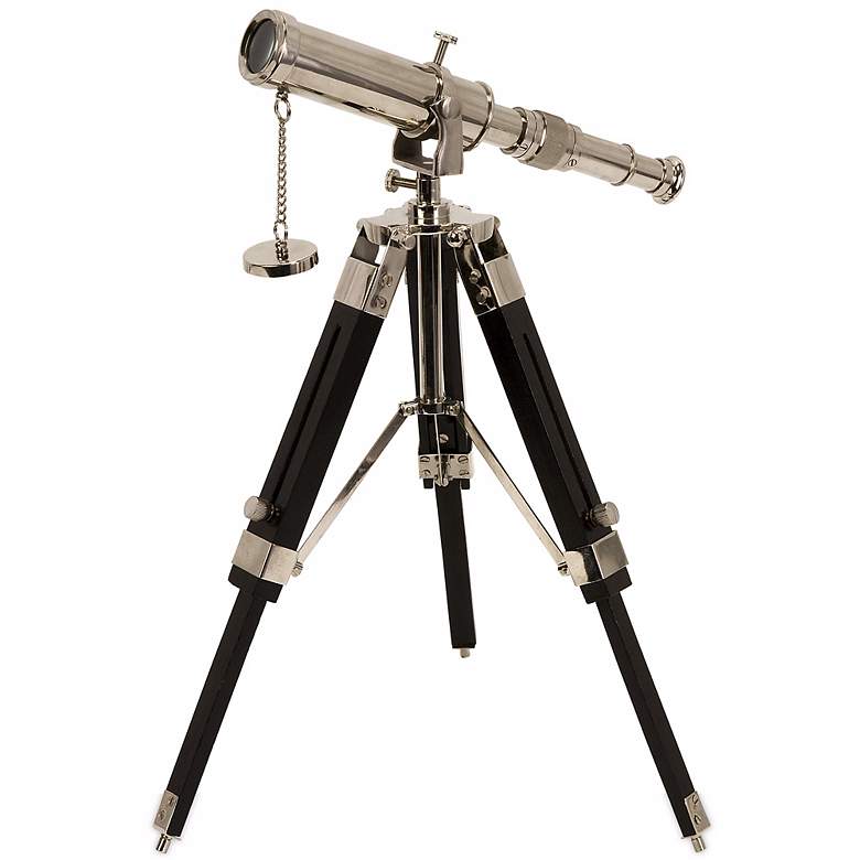 Image 1 Voyager Wood Stand Tabletop Telescope