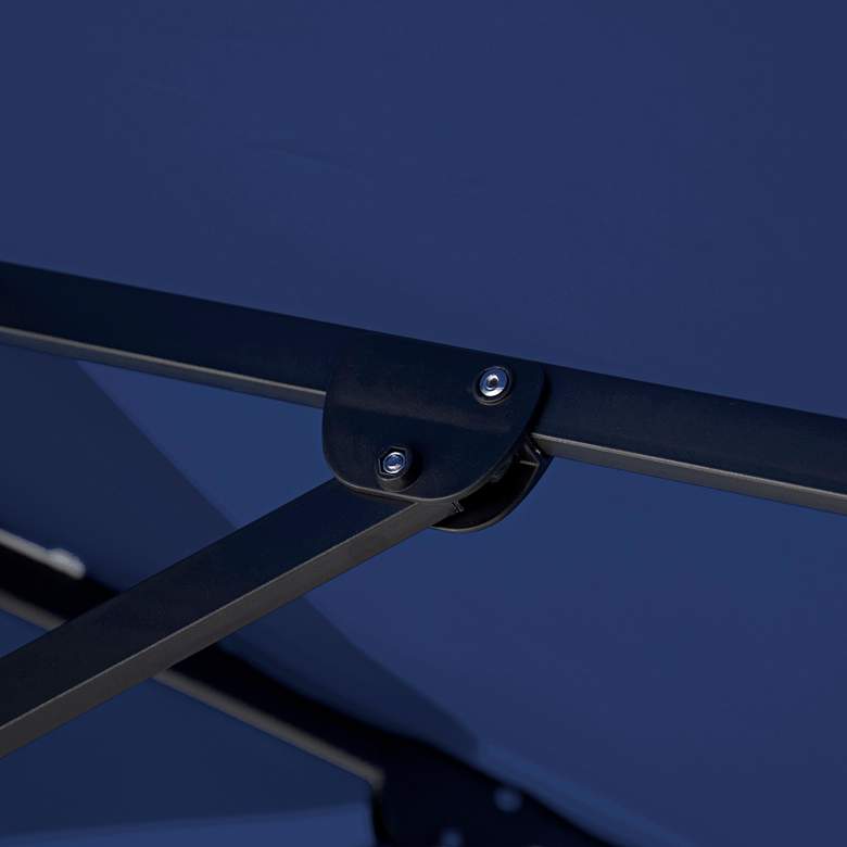 Image 5 Vries 8-Foot Blue Square Double Top Cantilever Umbrella more views