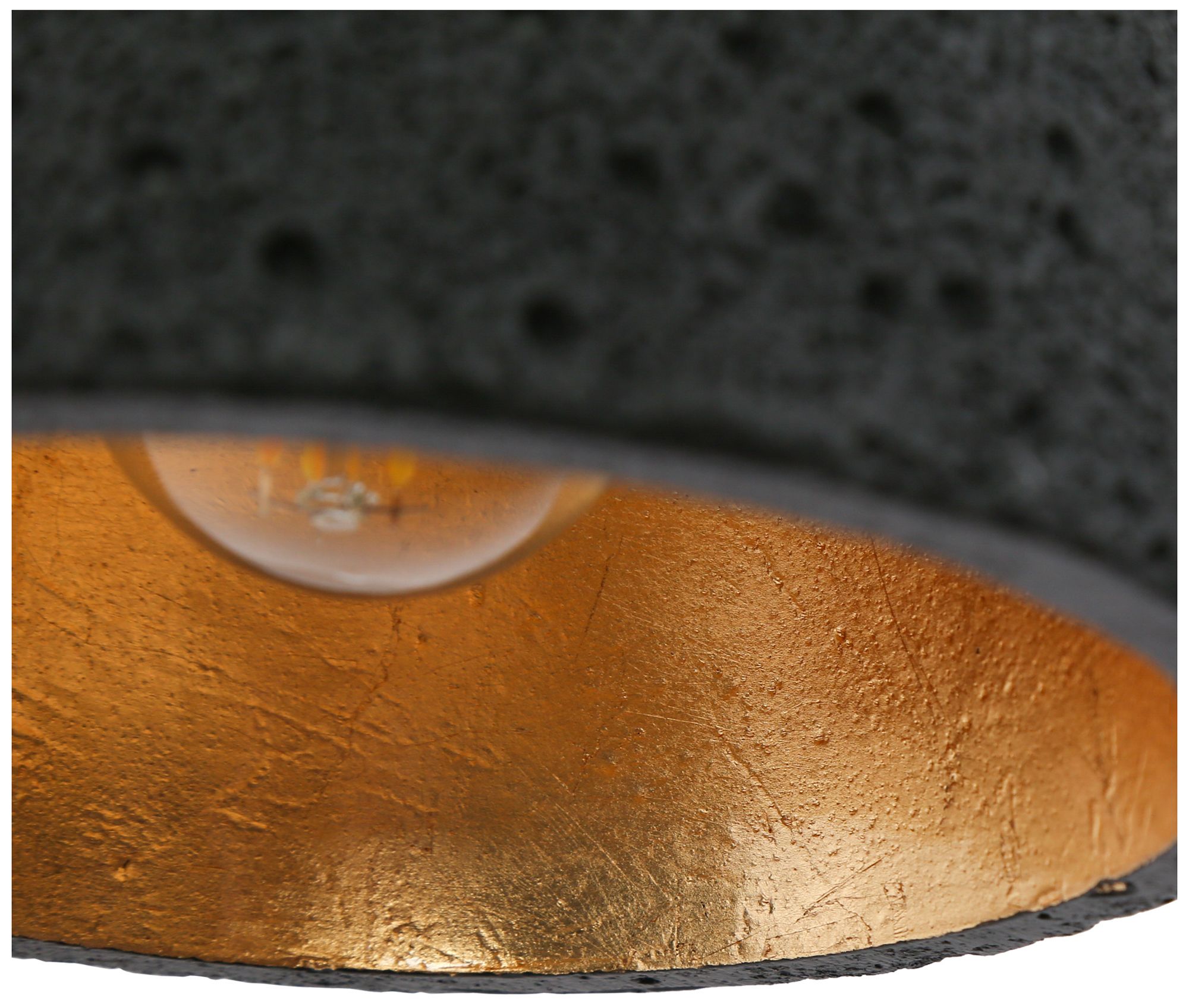 Image 4 Vulcan 5.5"W Black 1-Light Bell Metal Resin Wall Sconce more views
