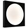 Vuoto 15" LED Sconce - Satin Black - Satin Black