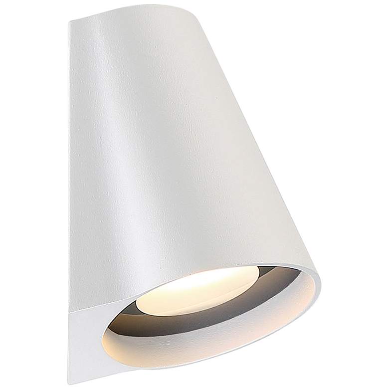 Image 2 W.A.C. Mod 5 1/4" High White Finish Modern Outdoor LED Wall Light more views