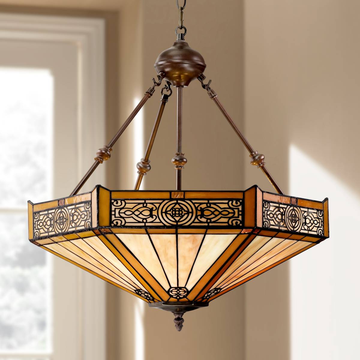 Tiffany Chandeliers - Stained Glass Tiffany Chandelier Designs | Lamps Plus