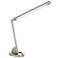 W4557 - Brushed Nickel Work Station Table Lamp with Outlets
