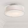 1_Possini Euro Beverly 12 1/2"W Opal White Dual Shade Drum Ceiling Light in scene