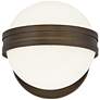 W5001 - Bronze Sconce with Frosted Globe Shade