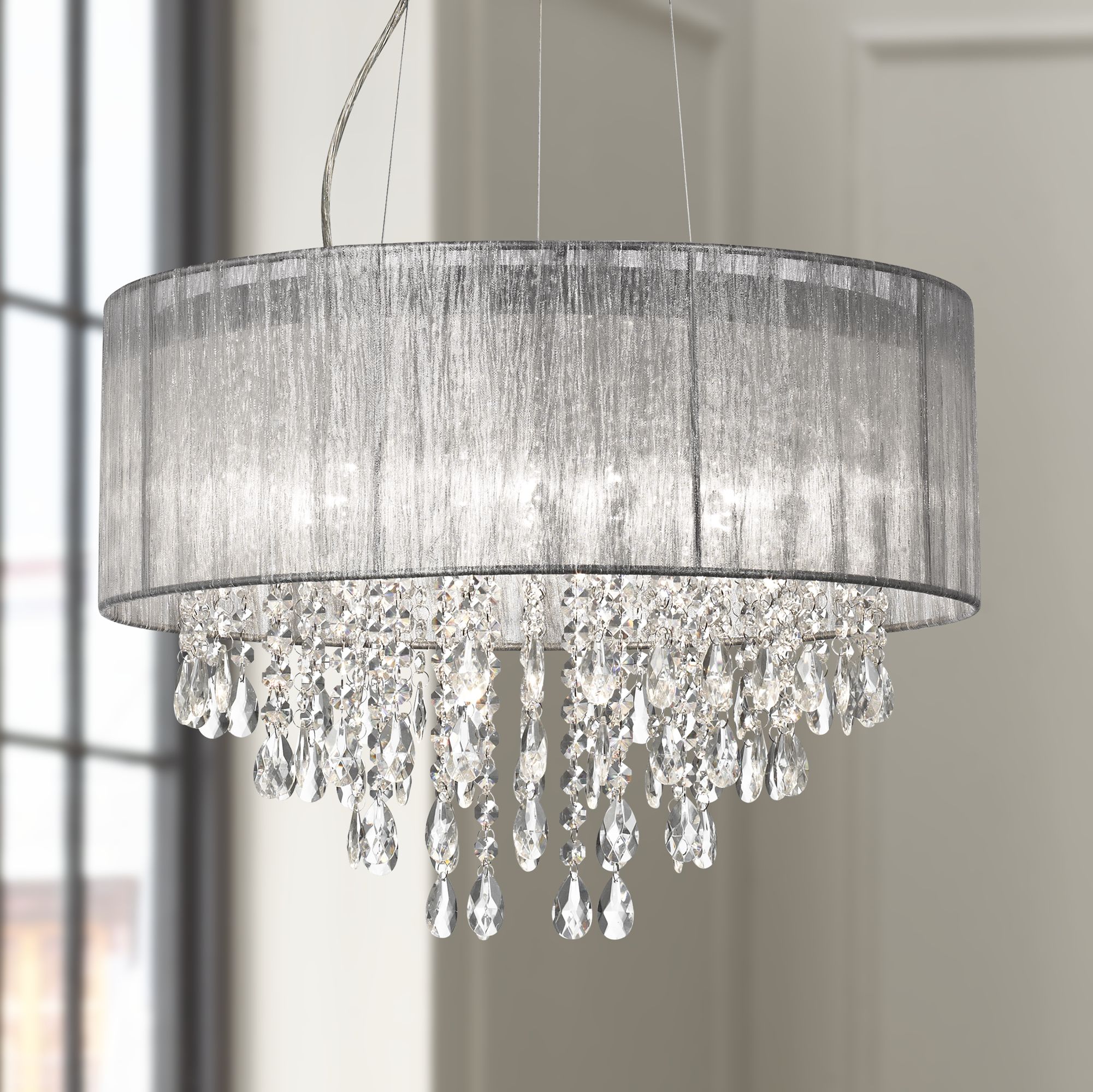 Chrome Crystal Chandeliers Lamps Plus