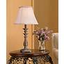 Regency Hill Alicia 18" High Antique Gold Candlestick Table Lamp in scene