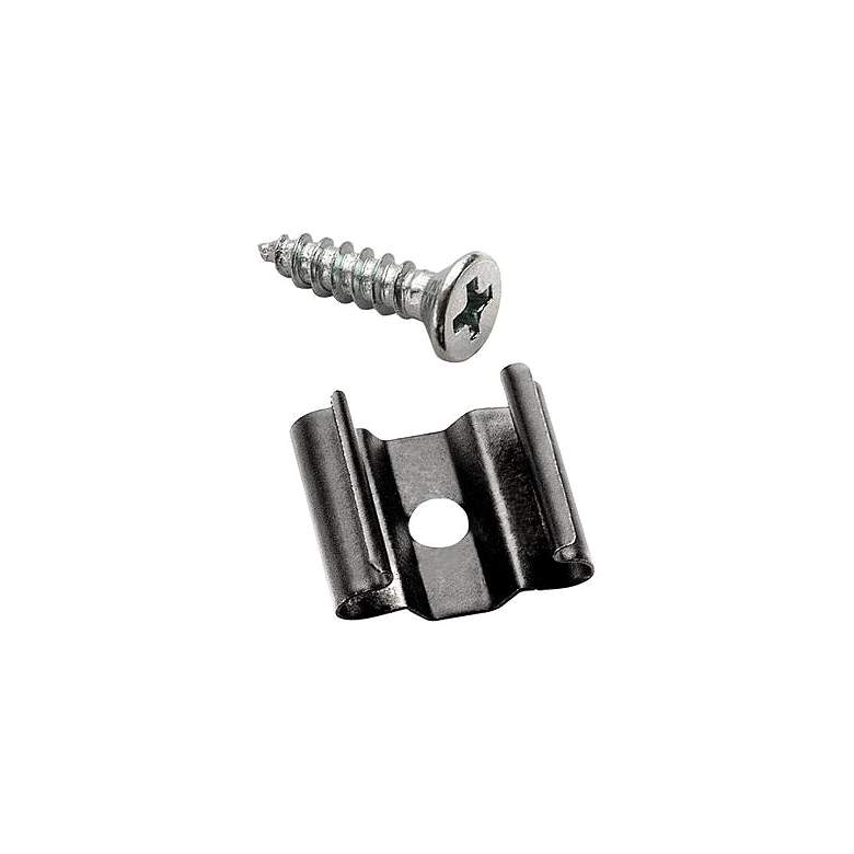 Image 1 WAC 0.5" Wide LED Tape Light Mounting Clips Pack of 10